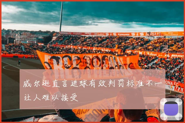威尔逊直言进球有效判罚标准不一让人难以接受