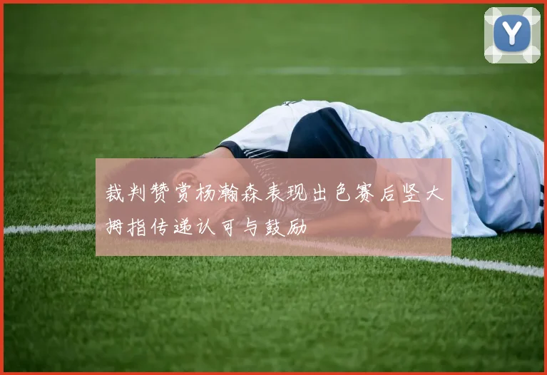 裁判赞赏杨瀚森表现出色赛后竖大拇指传递认可与鼓励